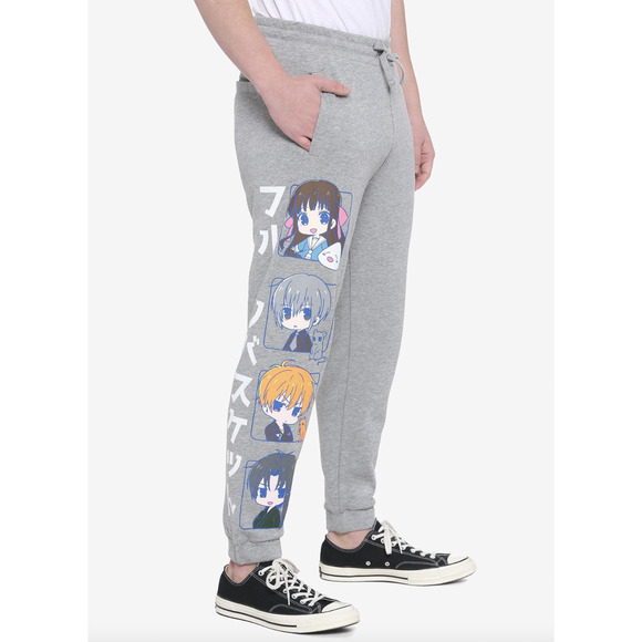 FRUITS BASKET CHARACTER SWEATPANTS SIZE MEDIUM JOGGERS - Picture 1 of 5